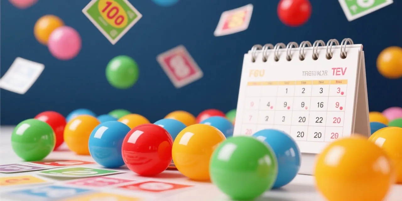 开奖公告与日历视觉示意
